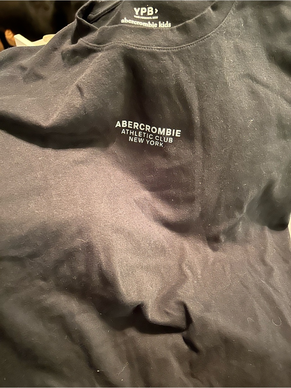 abercrombie kids Black Athletic Club Crew Neck Tee